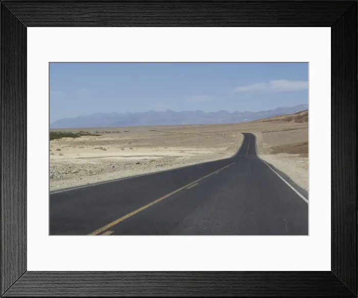 Framed Print : Highway, Death Valley National Park Framed Print : Highway, Death Valley National Park