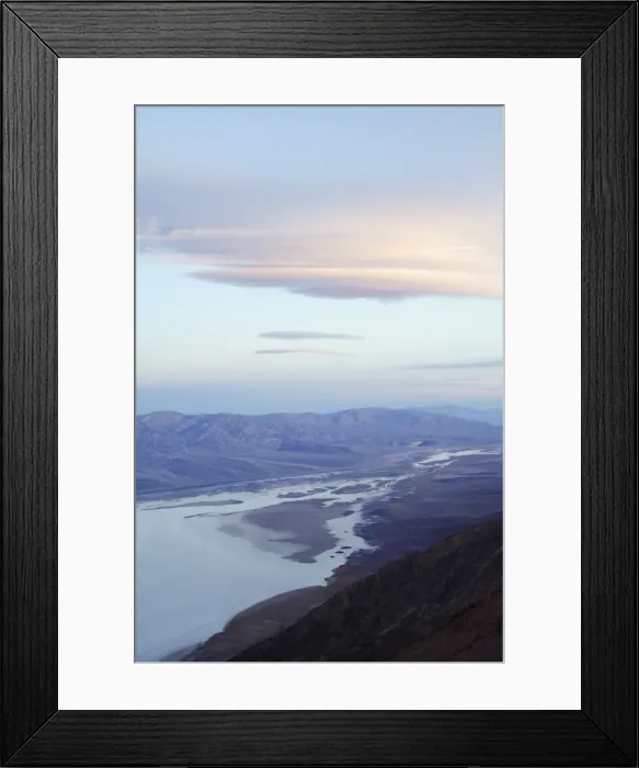 Framed Print : Sunrise over Badwater and the Panamint Range from Dantes View Framed Print : Sunrise over Badwater and the Panamint Range from Dantes View