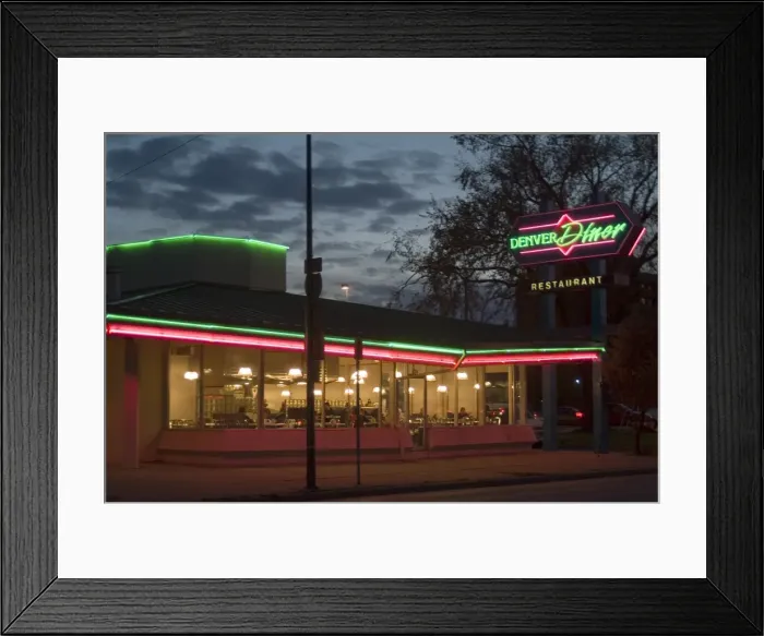Framed Print : Denver Diner