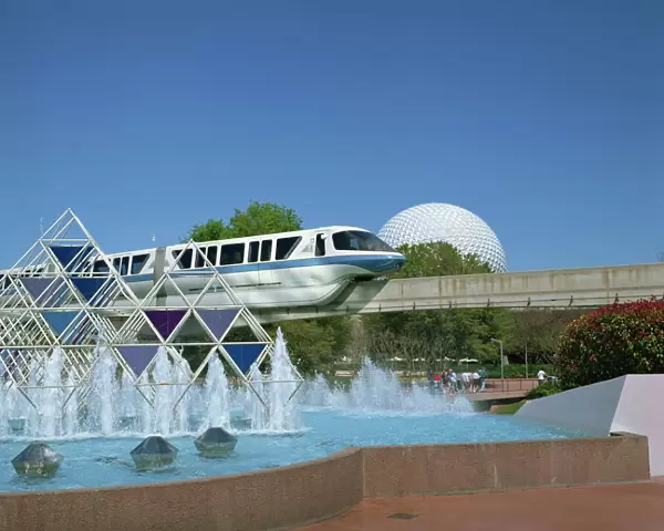 The Spaceship Earth Monorail