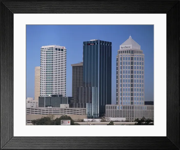 Framed Print : Skyline, Tampa Framed Print : Skyline, Tampa