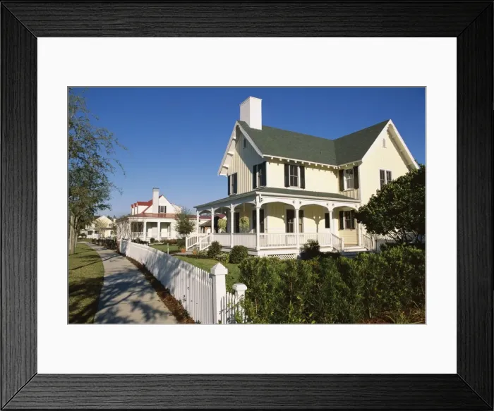 Framed Print : Celebration town built by Disney Framed Print : Celebration town built by Disney