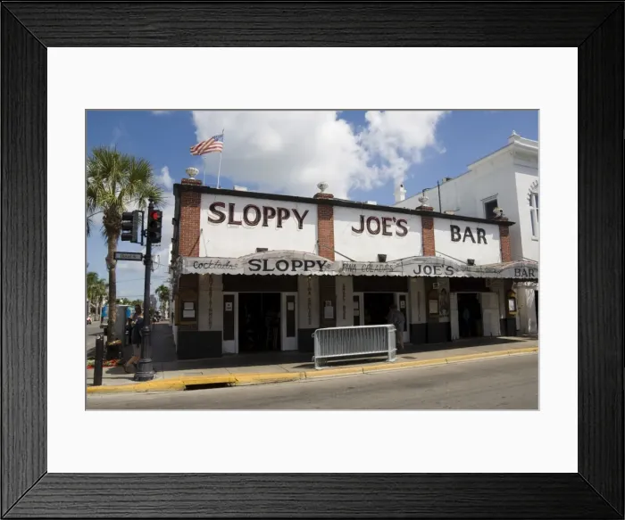 Framed Print : Sloppy Joes Bar