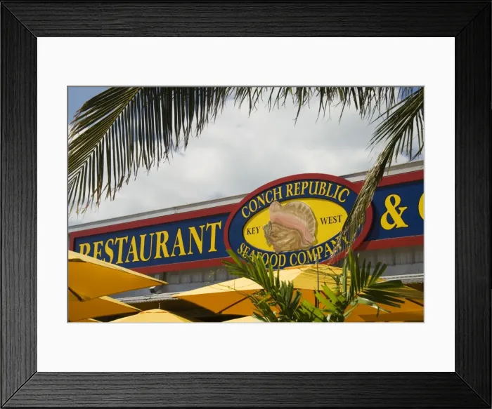 Framed Print : Conch Republic restaurant beside the marina Framed Print : Conch Republic restaurant beside the marina