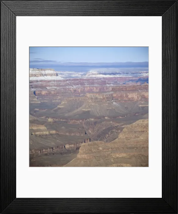 Framed Print : The Grand Canyon in winter Framed Print : The Grand Canyon in winter