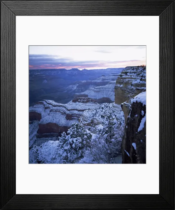 Framed Print : The Grand Canyon in winter Framed Print : The Grand Canyon in winter