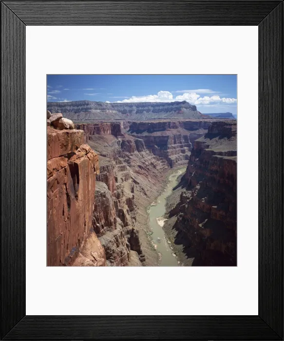 Framed Print : The deep gorge of the Colorado River on the west rim Framed Print : The deep gorge of the Colorado River on the west rim