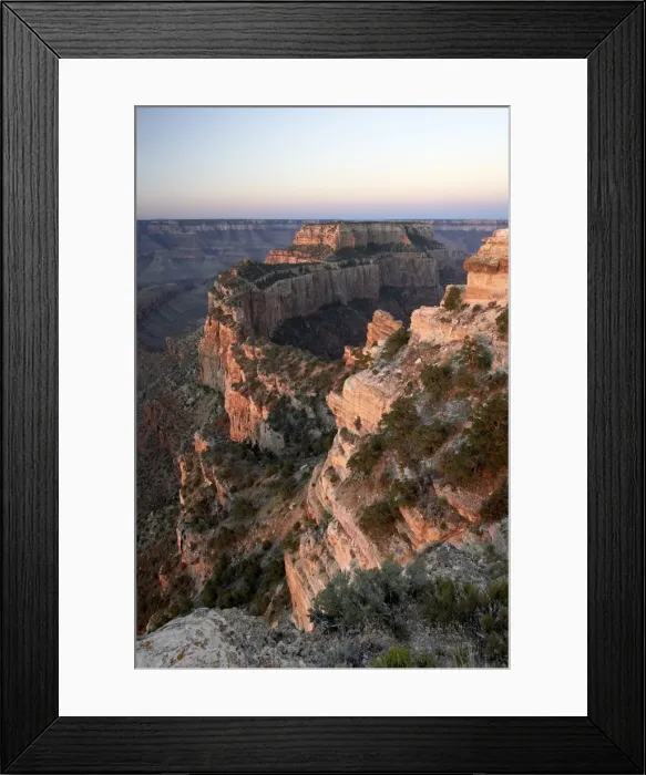 Framed Print : Looking south from Cape Royal on the North Rim at dawn Framed Print : Looking south from Cape Royal on the North Rim at dawn