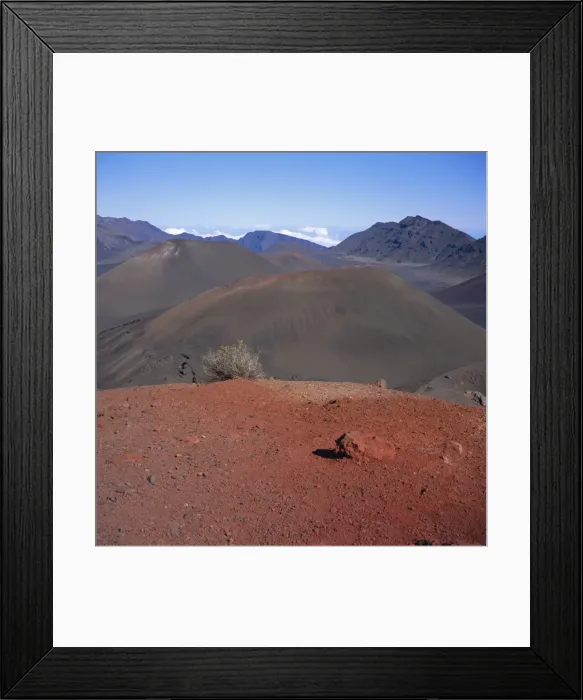 Framed Print : Haleakala Crater and subsidiary cones Framed Print : Haleakala Crater and subsidiary cones