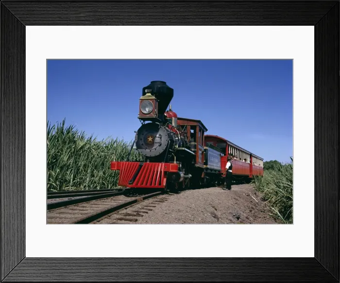 Framed Print : Steam train from 1860