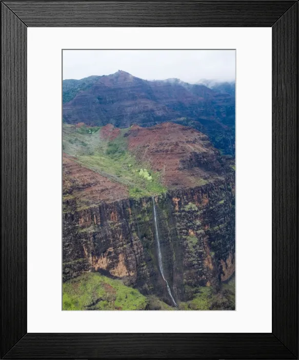 Framed Print : Aerial view of the interior of the island of Kauai Framed Print : Aerial view of the interior of the island of Kauai