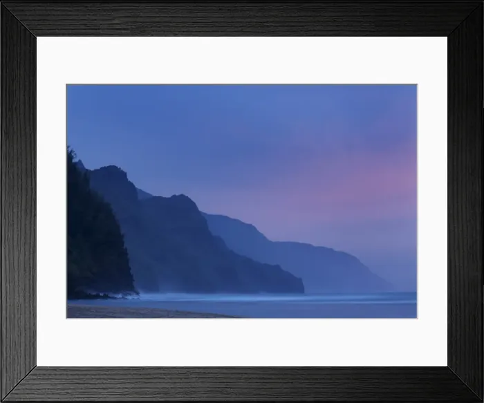 Framed Print : Na Pali coast from Kes Beach Framed Print : Na Pali coast from Kes Beach