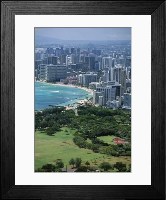 Framed Print : View north west from the lookout on the crater rim Framed Print : View north west from the lookout on the crater rim