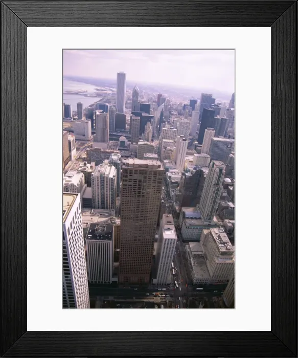 Framed Print : View south over downtown from John Hancock Center Framed Print : View south over downtown from John Hancock Center
