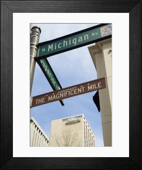 Framed Print : Michigan Avenue or The Magnificent Mile Framed Print : Michigan Avenue or The Magnificent Mile