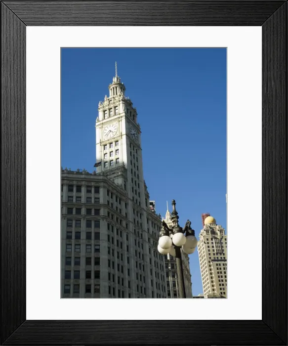Framed Print : Wrigley Building on left hand side Framed Print : Wrigley Building on left hand side