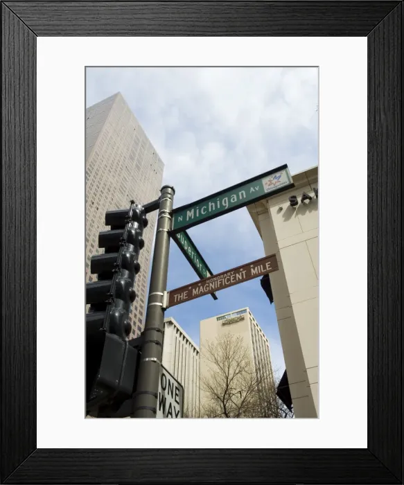 Framed Print : Michigan Avenue or The Magnificent Mile Framed Print : Michigan Avenue or The Magnificent Mile