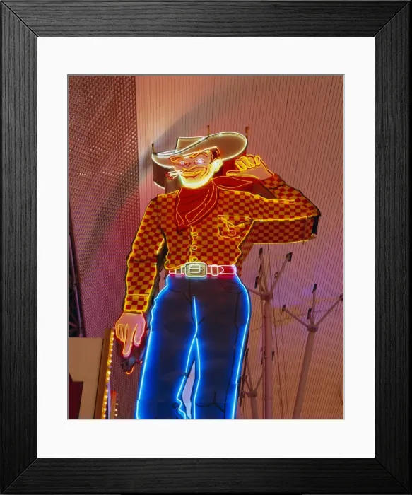 Framed Print : Cowboy sign Framed Print : Cowboy sign