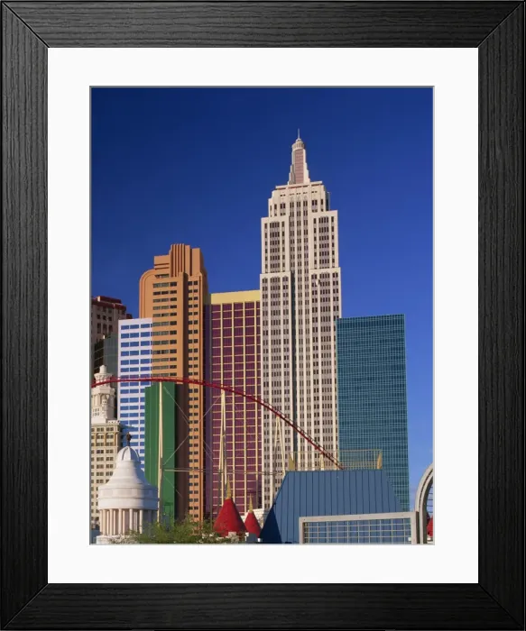 Framed Print : Skyline of the New York New York Hotel and Casino Framed Print : Skyline of the New York New York Hotel and Casino