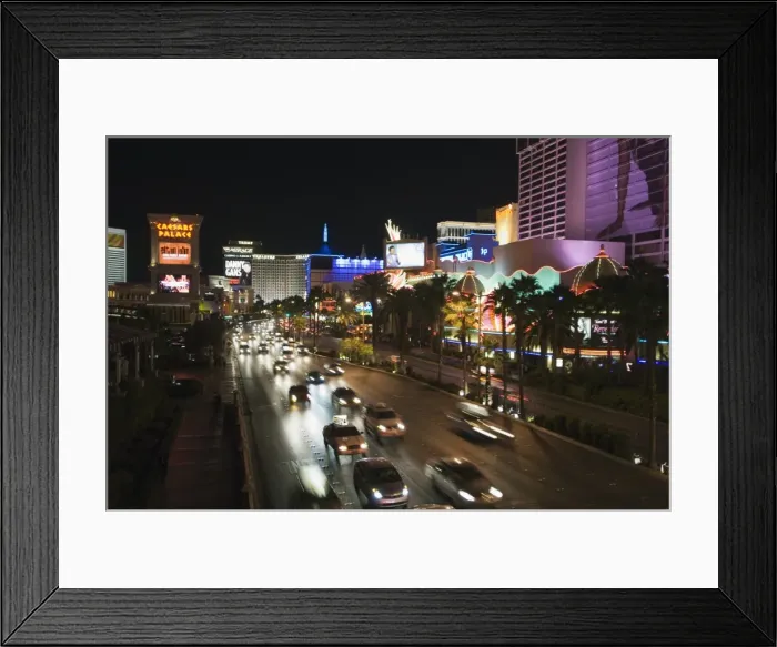 Framed Print : The Strip (Las Vegas Boulevard) at night Framed Print : The Strip (Las Vegas Boulevard) at night