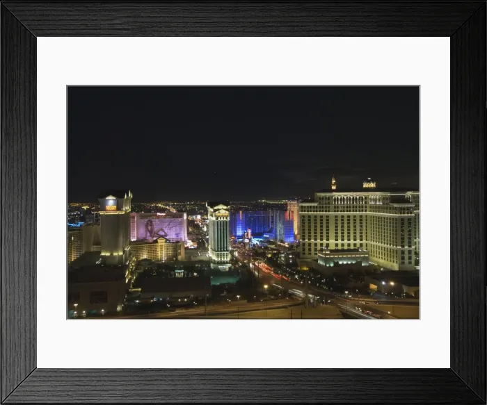 Framed Print : View of Las Vegas Strip from Voodo Bar in the Rio Hotel Framed Print : View of Las Vegas Strip from Voodo Bar in the Rio Hotel