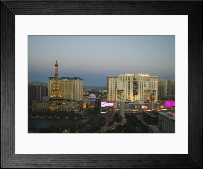 Framed Print : Paris Hotel and others on The Strip Framed Print : Paris Hotel and others on The Strip