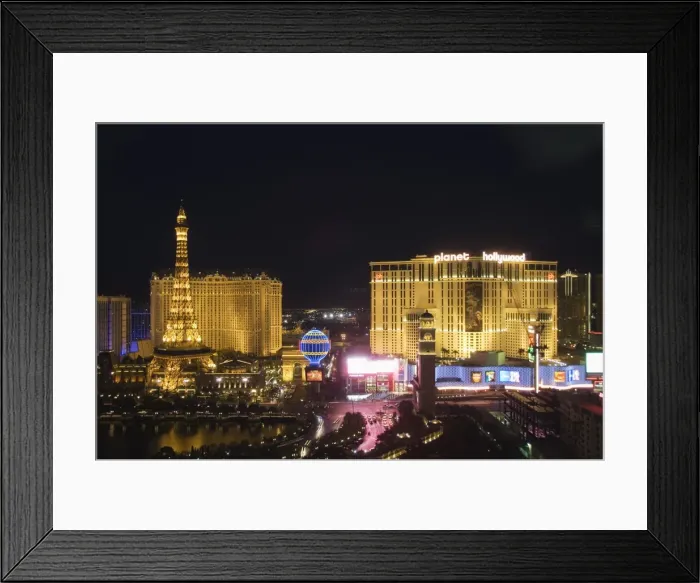 Framed Print : Paris Hotel and others on The Strip Framed Print : Paris Hotel and others on The Strip