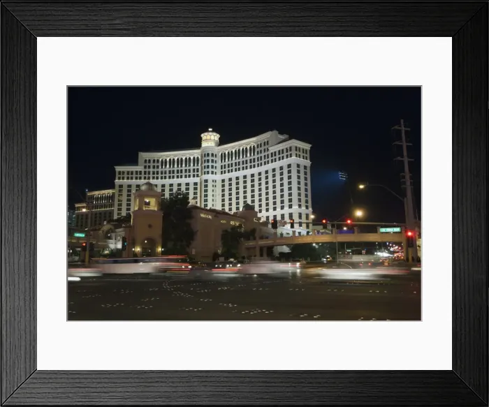 Framed Print : The Bellagio Hotel on The Strip (Las Vegas Boulevard) Framed Print : The Bellagio Hotel on The Strip (Las Vegas Boulevard)