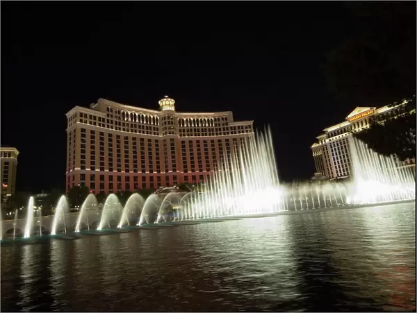 The Bellagio Hotel with its famous fountains
