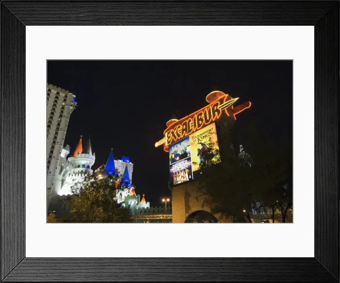 Framed Print : Excalibur Hotel Framed Print : Excalibur Hotel