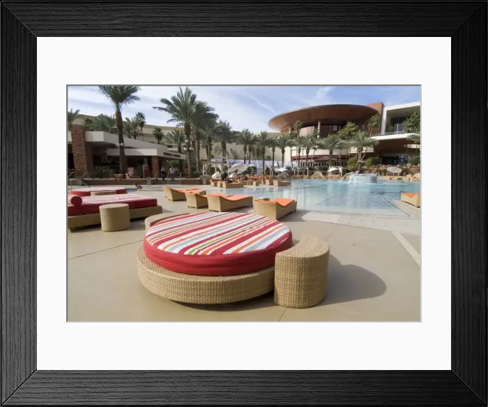 Framed Print : Pool area, Red Rock Casino Framed Print : Pool area, Red Rock Casino