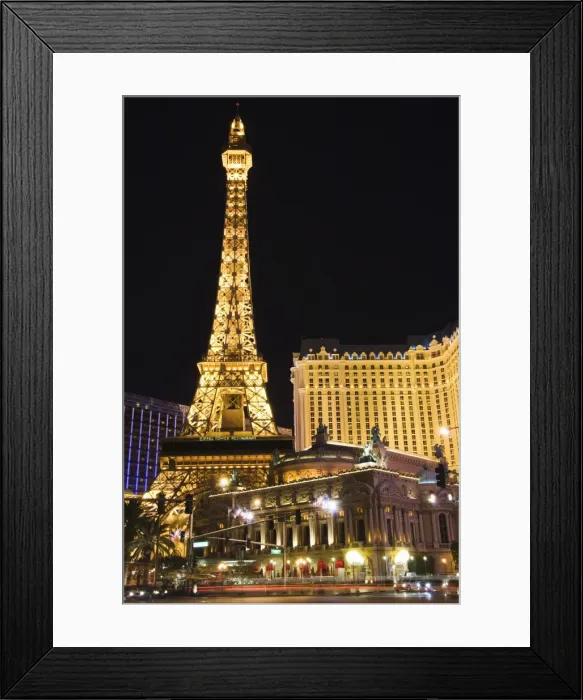 Framed Print : Eiffel Tower reproduction at Paris Las Vegas Casino Framed Print : Eiffel Tower reproduction at Paris Las Vegas Casino