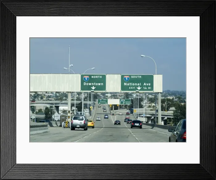 Framed Print : Interstate 5 Framed Print : Interstate 5