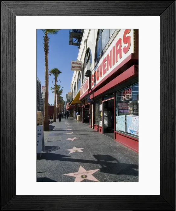 Framed Print : Hollywood Boulevard Framed Print : Hollywood Boulevard