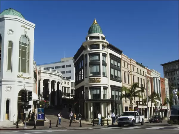 Designer boutiques in Rodeo Drive
