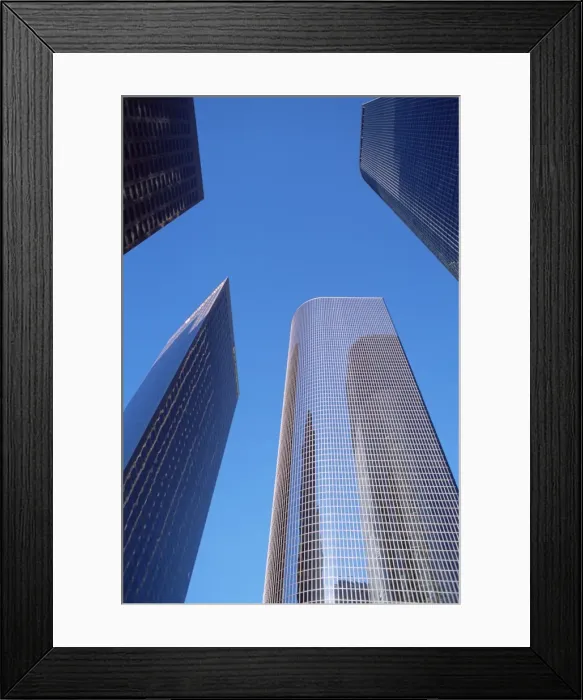 Framed Print : Office buildings in downtown business district Framed Print : Office buildings in downtown business district
