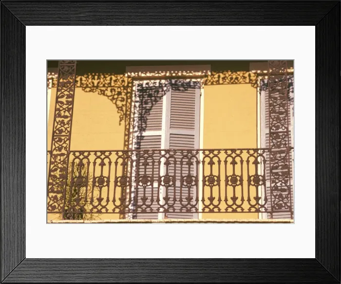 Framed Print : Iron lace balcony Framed Print : Iron lace balcony