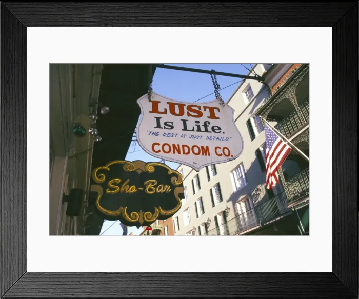 Framed Print : Condom shop Framed Print : Condom shop