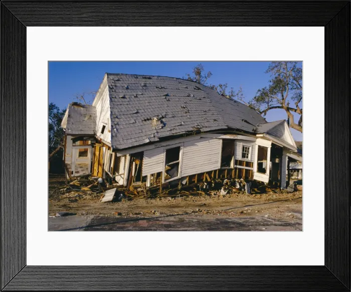 Framed Print : Hurricane damage Framed Print : Hurricane damage