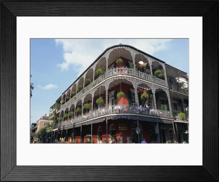 Framed Print : Exterior of a building with balconies Framed Print : Exterior of a building with balconies