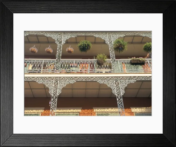 Framed Print : Architecture in the French Quarter Framed Print : Architecture in the French Quarter