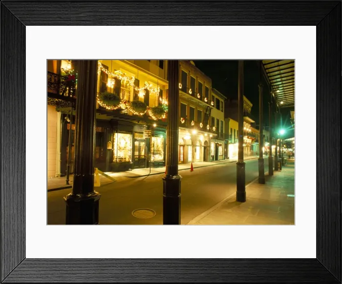 Framed Print : French Quarter at night Framed Print : French Quarter at night