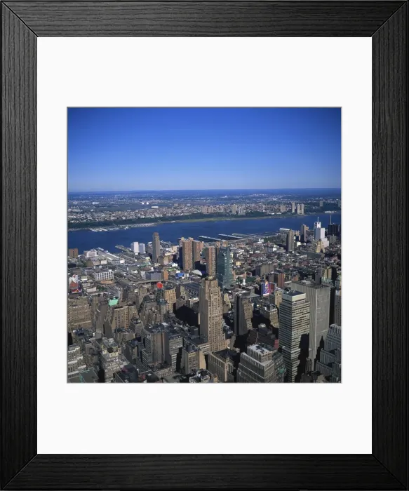 Framed Print : Low aerial view taken from the 86th floor observatory Framed Print : Low aerial view taken from the 86th floor observatory