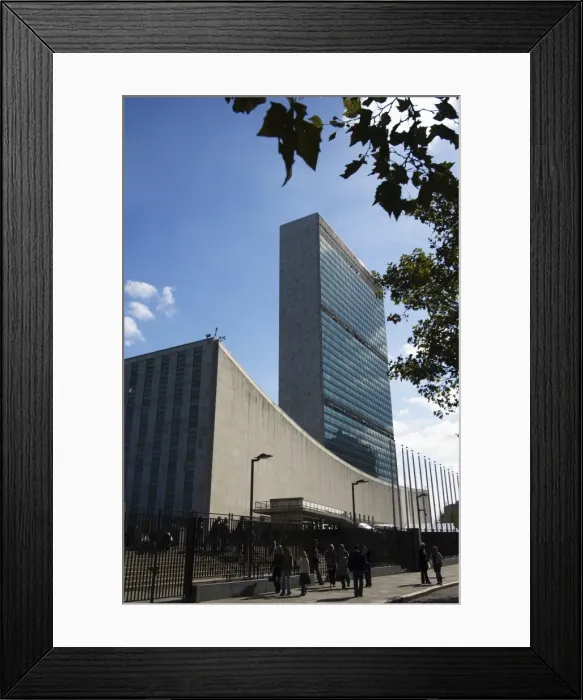 Framed Print : The United Nations Building Framed Print : The United Nations Building