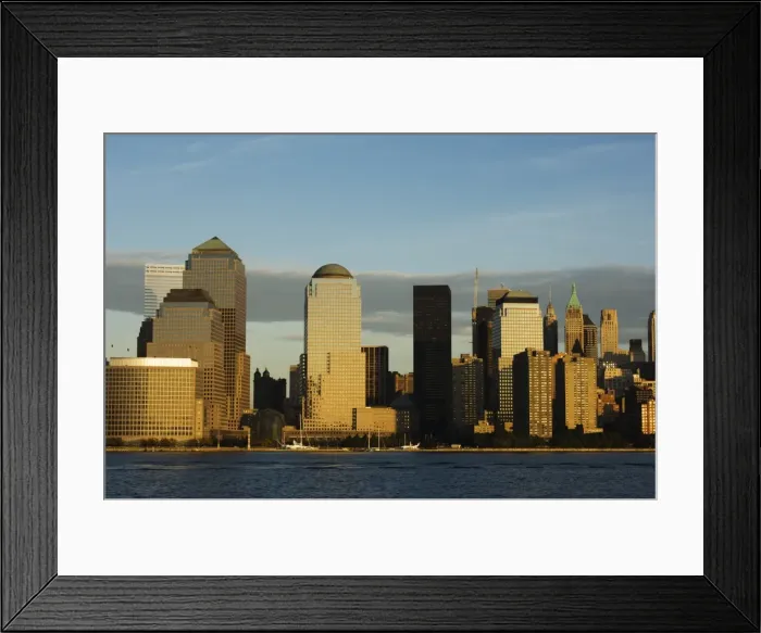 Framed Print : World Financial Center Buildings and skyline across the Hudson River Framed Print : World Financial Center Buildings and skyline across the Hudson River