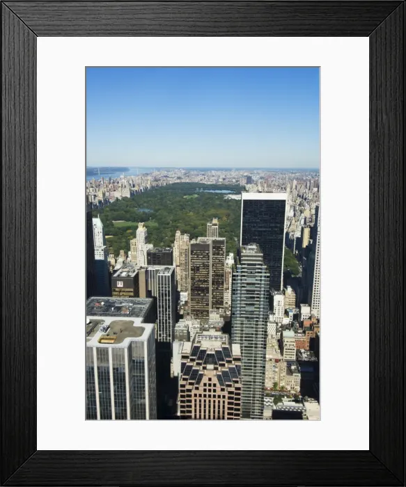 Framed Print : High view of Central Park and Upper Manhattan Framed Print : High view of Central Park and Upper Manhattan