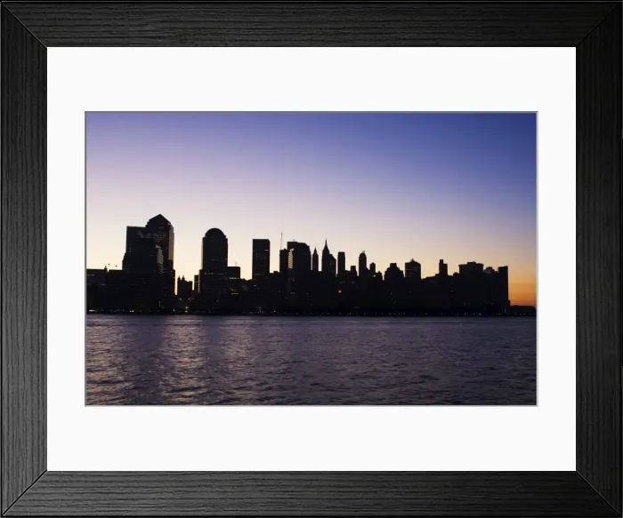 Framed Print : Lower Manhattan skyline at dawn Framed Print : Lower Manhattan skyline at dawn