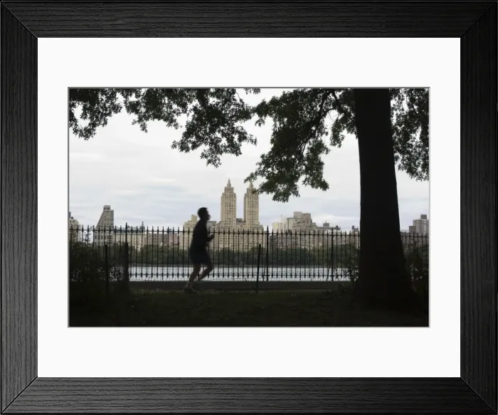 Framed Print : Jogger, Central Park Framed Print : Jogger, Central Park