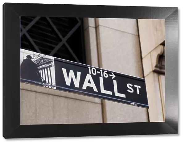 Wall Street sign Manhattan