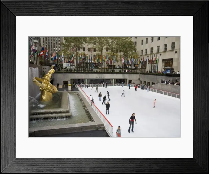 Framed Print : Ice rink at Rockefeller Center Framed Print : Ice rink at Rockefeller Center